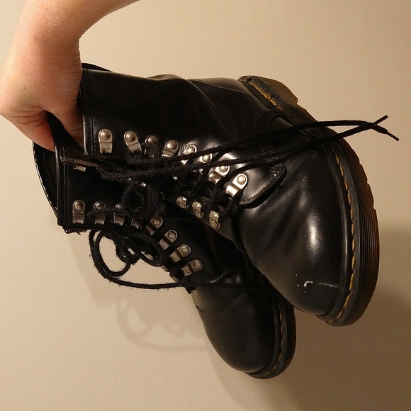 Vintage Doc Marten boots black leather - Picture 1 of 4